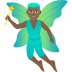 🧚🏾‍♂️ man fairy: medium-dark skin tone display on JoyPixels